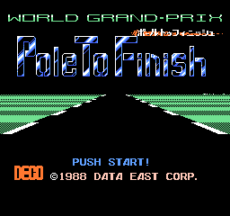 World Grand-Prix - Pole To Finish Title Screen